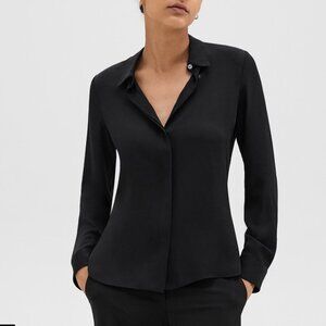 Theory - Fitted Shirt in Silk Georgette